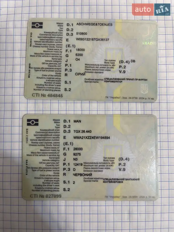 Рефрижератор MAN TGX 2013 в Києві документ 3 фото Рефрижератор MAN TGX 2013 в Києві документ