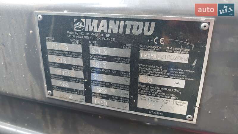 Вилочный погрузчик Manitou MI 15G 2013 в Львове