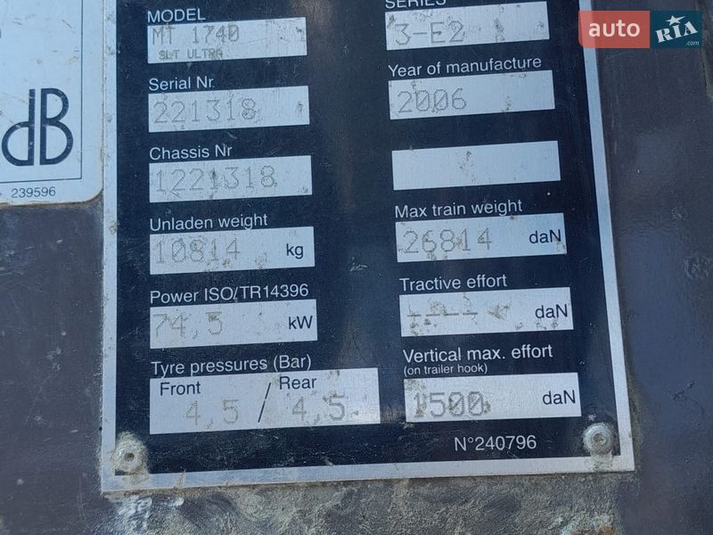 Телескопічні навантажувачі Manitou MT-X 1840 2006 в Калуші