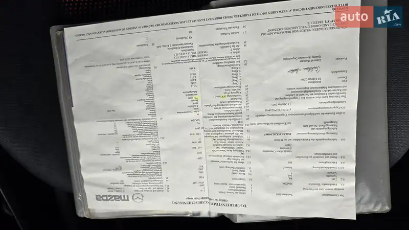 Хетчбек Mazda 3 2006 в Снятині документ