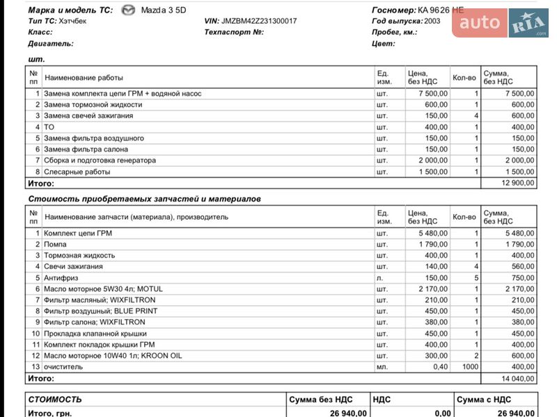 Седан Mazda 3 2015 в Киеве