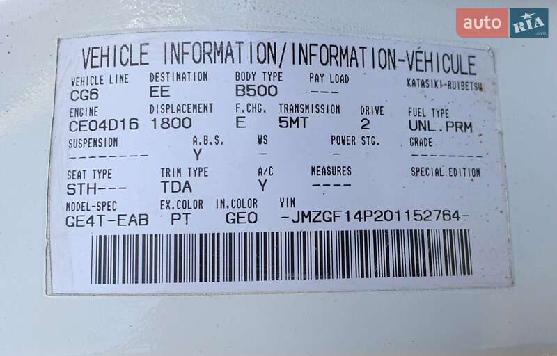 Хэтчбек Mazda 626 1998 в Рени