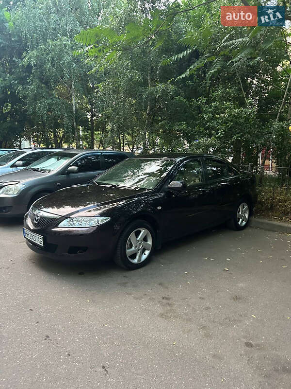2005 Mazda 6, VIN JMZGG12F551287040:plate — фото 1 (autoria)