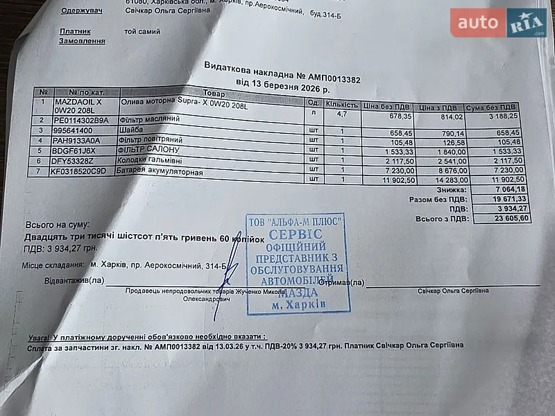 Внедорожник / Кроссовер Mazda CX-30 2020 в Кременчуге документ