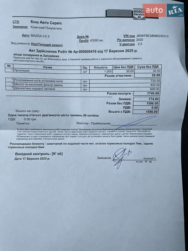 Позашляховик / Кросовер Mazda CX-5 2021 в Запоріжжі