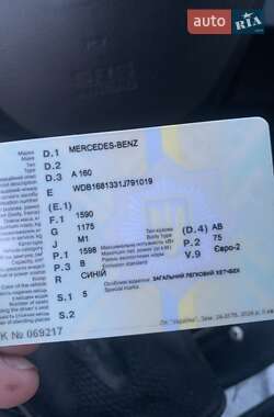 Хэтчбек Mercedes-Benz A-Class 2002 в 