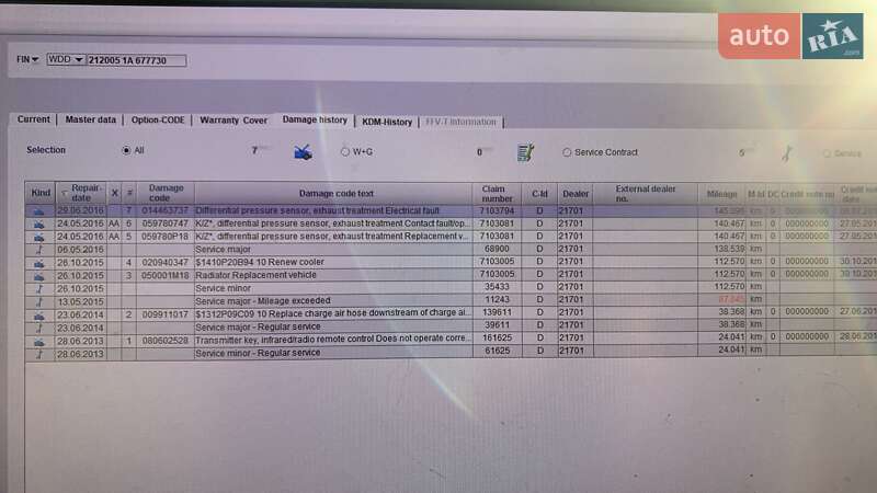 Седан Mercedes-Benz E-Class 2012 в Старій Вижівці