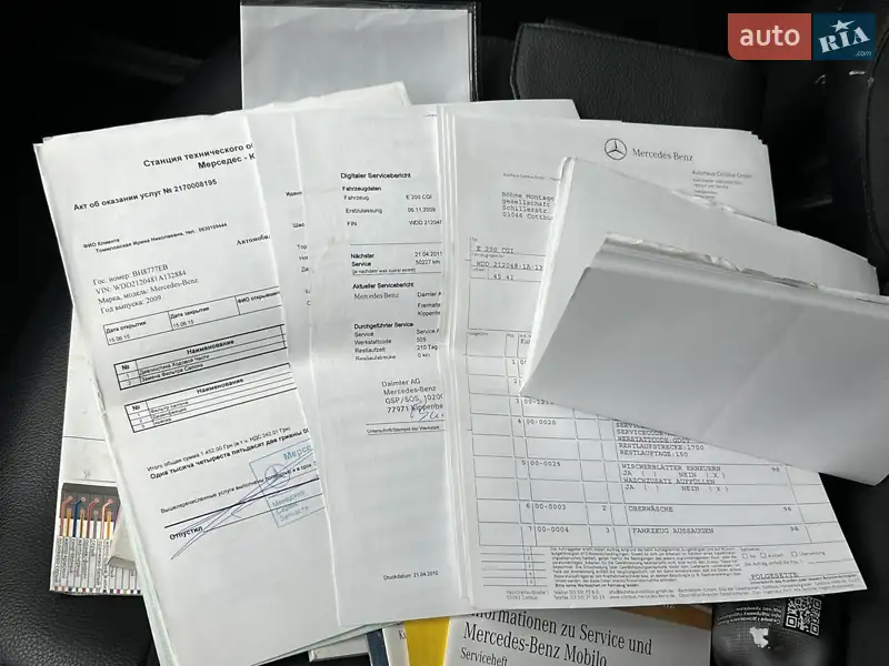 Седан Mercedes-Benz E-Class 2009 в Одессе документ 2 фото Седан Mercedes-Benz E-Class 2009 в Одессе документ