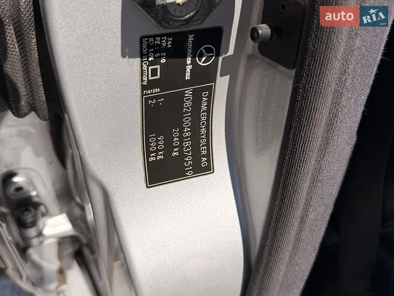 Mercedes-Benz E-Class 2001 VIN WDB2100481B379519 фото оголошення 39 з 78