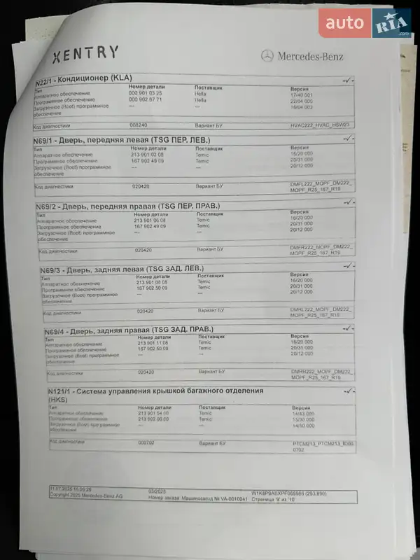 Внедорожник / Кроссовер Mercedes-Benz EQC 2023 в Луцке документ