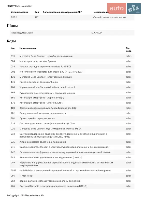 Седан Mercedes-Benz EQE 2023 в Киеве документ