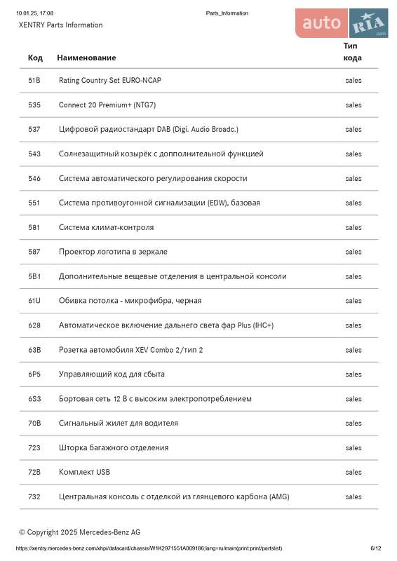 Седан Mercedes-Benz EQS 2022 в Луцке