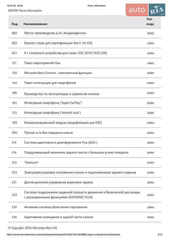 Седан Mercedes-Benz EQS 2023 в Киеве