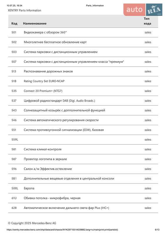 Седан Mercedes-Benz EQS 2023 в Киеве