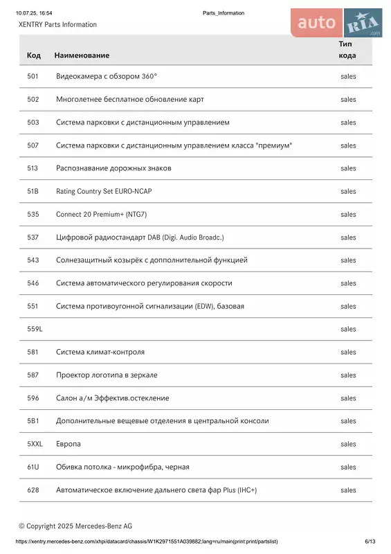 Седан Mercedes-Benz EQS 2023 в Киеве документ