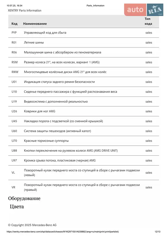 Седан Mercedes-Benz EQS 2023 в Киеве документ