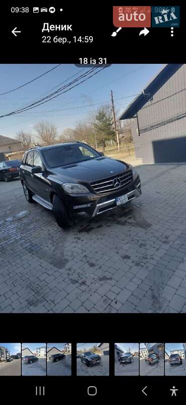 Внедорожник / Кроссовер Mercedes-Benz M-Class 2012 в Рожнятове