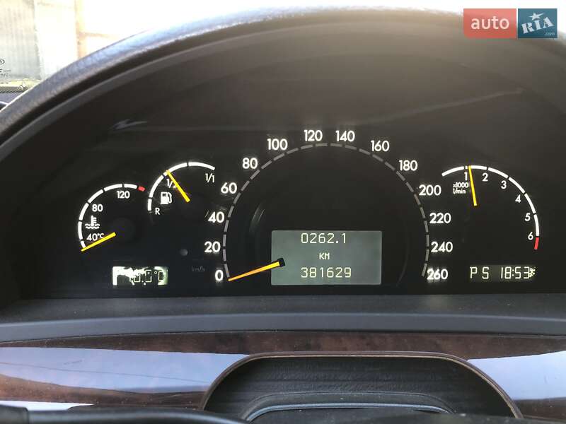 Седан Mercedes-Benz S-Class 2001 в Глевахе фото 9 Седан Mercedes-Benz S-Class 2001 в Глевахе