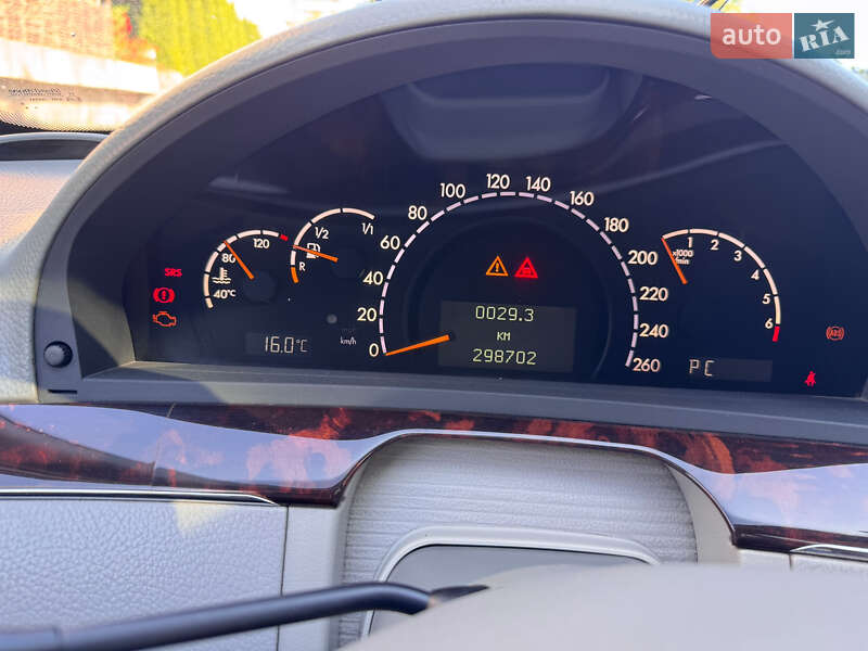 Седан Mercedes-Benz S-Class 2003 в Ужгороді фото 18 Седан Mercedes-Benz S-Class 2003 в Ужгороді