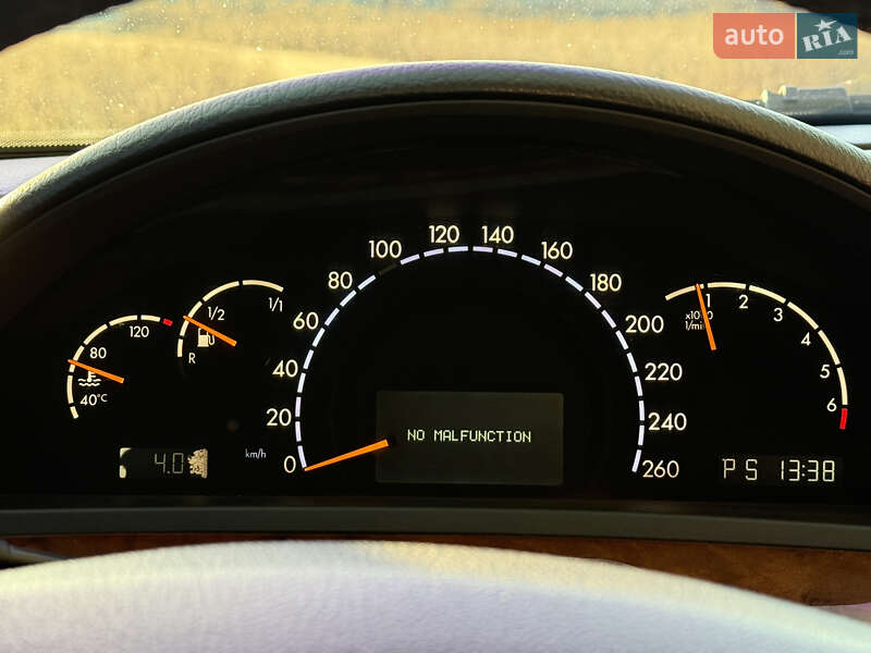 Седан Mercedes-Benz S-Class 2000 в Днепре фото 29 Седан Mercedes-Benz S-Class 2000 в Днепре
