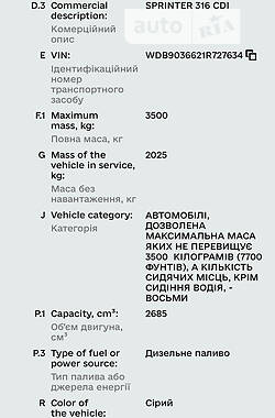 Микроавтобус Mercedes-Benz Sprinter 2004 в Львове