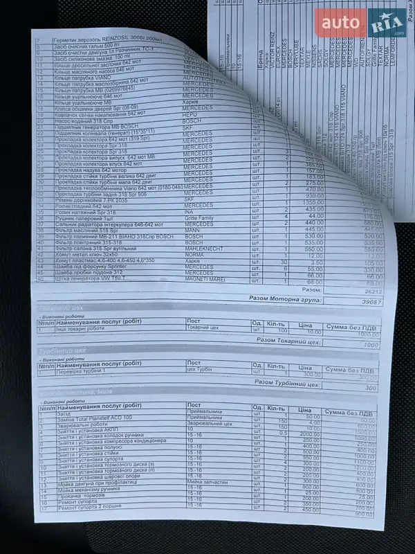 Вантажопасажирський фургон Mercedes-Benz Sprinter 2015 в Івано-Франківську документ