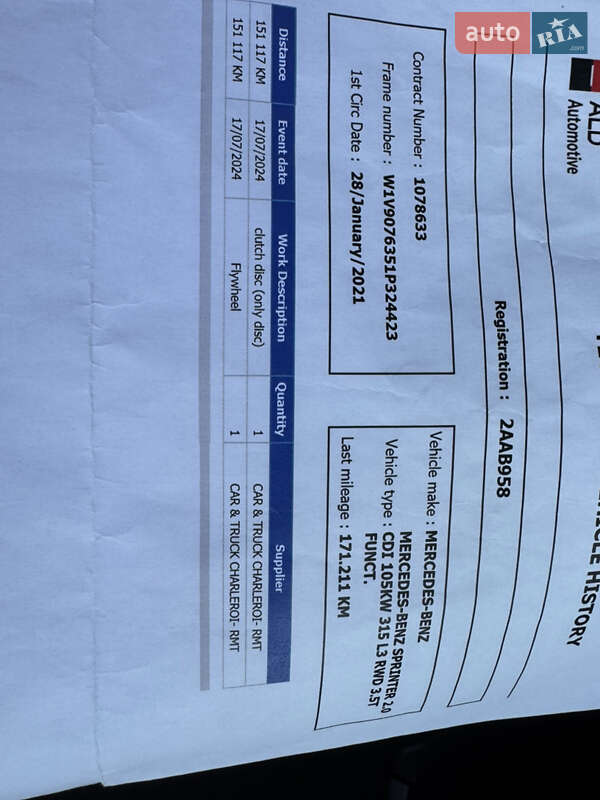 Вантажний фургон Mercedes-Benz Sprinter 2021 в Києві фото 35 Вантажний фургон Mercedes-Benz Sprinter 2021 в Києві