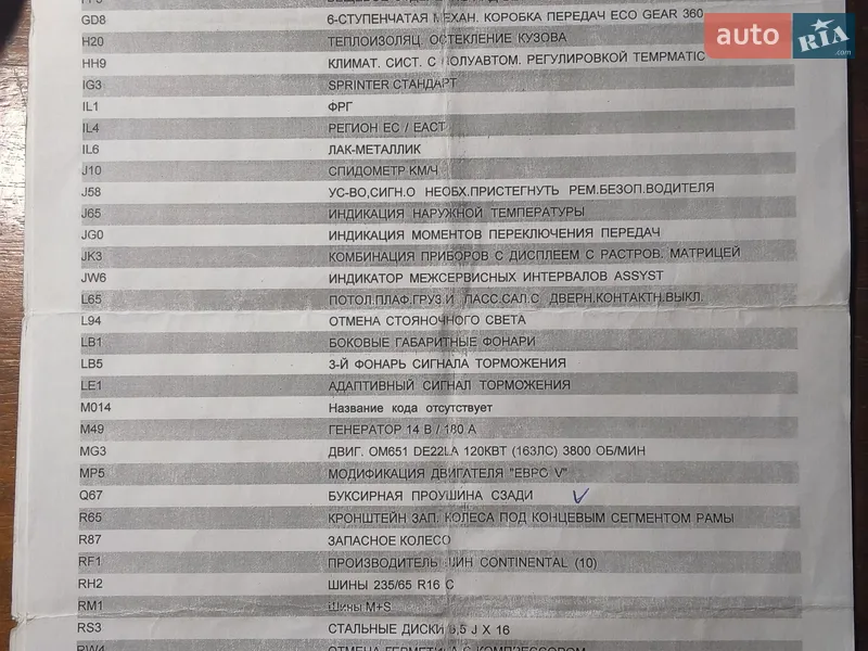 Грузопассажирский фургон Mercedes-Benz Sprinter 2011 в Николаеве документ