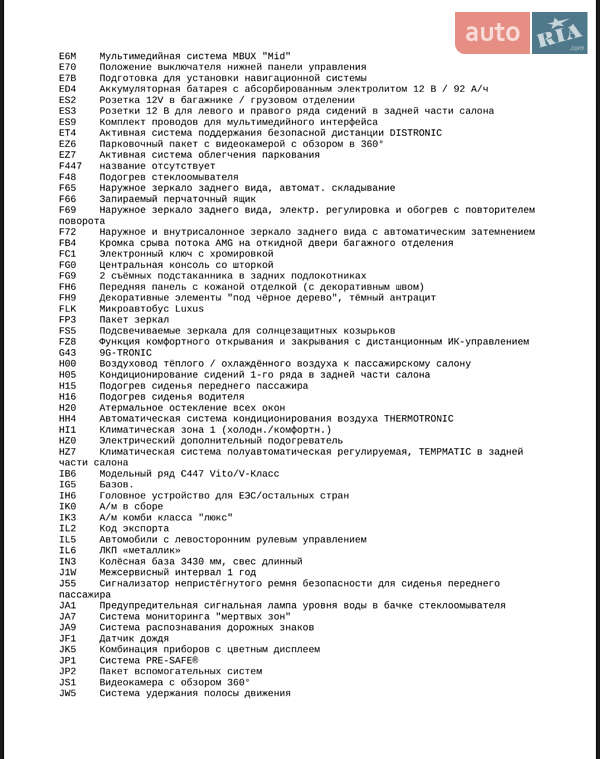 Минивэн Mercedes-Benz V-Class 2023 в Киеве