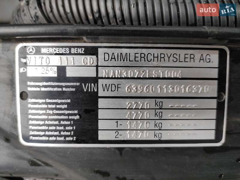 Минивэн Mercedes-Benz Vito 2004 в Сумах