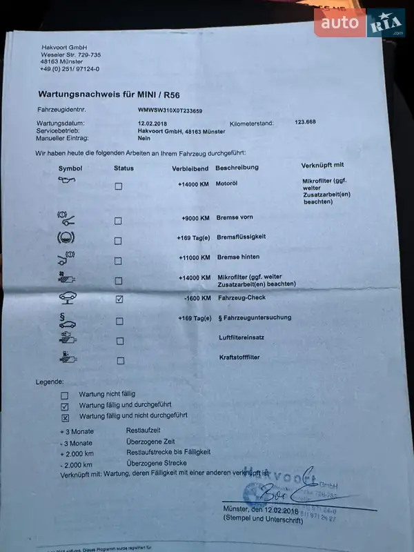 Хетчбек MINI Cooper 2013 в Івано-Франківську документ 6 фото Хетчбек MINI Cooper 2013 в Івано-Франківську документ