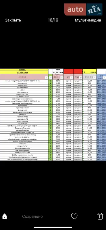 Седан Mitsubishi Lancer 2008 в Ізмаїлі документ