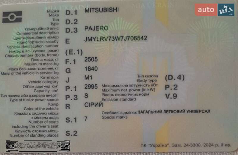 Позашляховик / Кросовер Mitsubishi Pajero 2007 в Миколаєві
