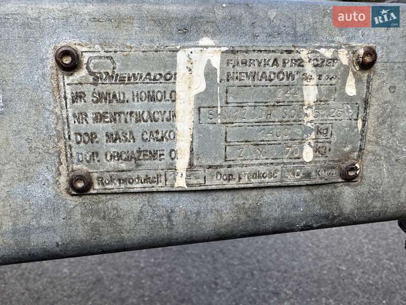 Тентованный борт (штора) - прицеп Niewiadow 1200 1995 в Мукачево