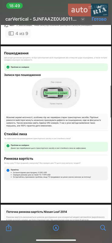Хэтчбек Nissan Leaf 2014 в Черновцах