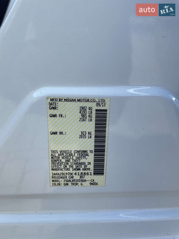 Хэтчбек Nissan Leaf 2013 в Золочеве