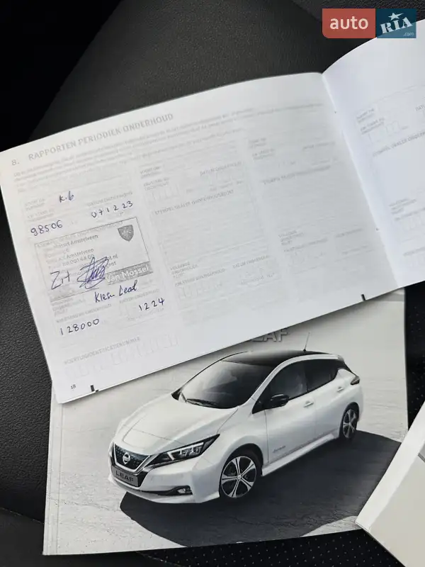 Хэтчбек Nissan Leaf 2019 в Днепре документ