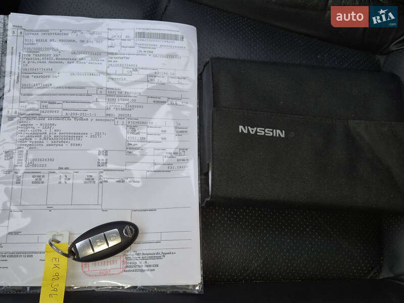 Хэтчбек Nissan Leaf 2017 в Радехове фото 12 Хэтчбек Nissan Leaf 2017 в Радехове