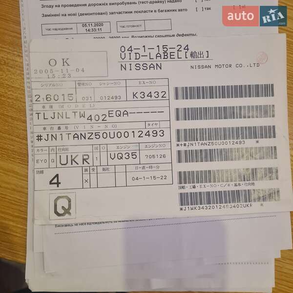 Позашляховик / Кросовер Nissan Murano 2005 в Києві
