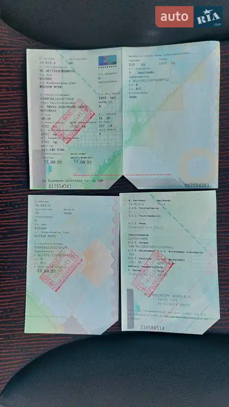 Хетчбек Nissan Note 2010 в Луцьку документ 2 фото Хетчбек Nissan Note 2010 в Луцьку документ