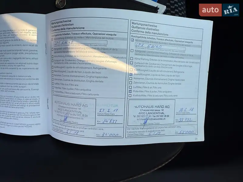 Хэтчбек Nissan Pulsar 2016 в Ужгороде документ