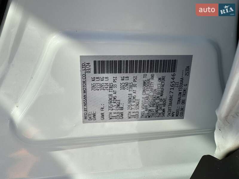 Внедорожник / Кроссовер Nissan Rogue 2024 в Кривом Роге