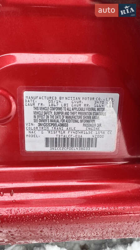 Хэтчбек Nissan Versa Note 2014 в Житомире фото 27 Хэтчбек Nissan Versa Note 2014 в Житомире