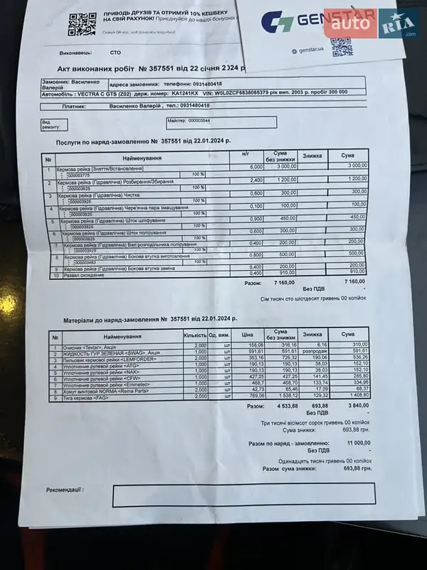 Лифтбек Opel Vectra 2003 в Киеве документ