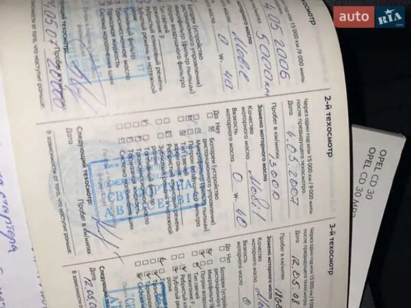 Седан Opel Vectra 2004 в Малой Виске документ