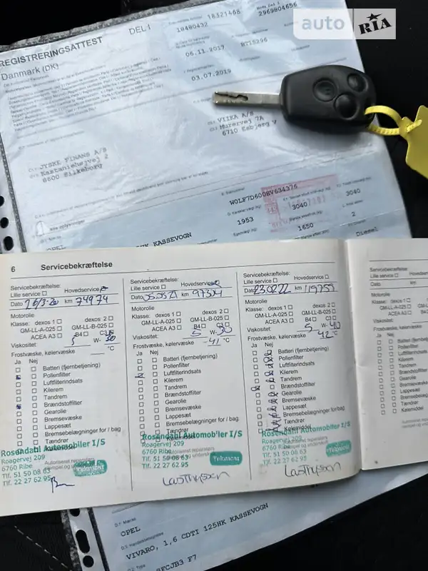 Грузовой фургон Opel Vivaro 2017 в Львове документ
