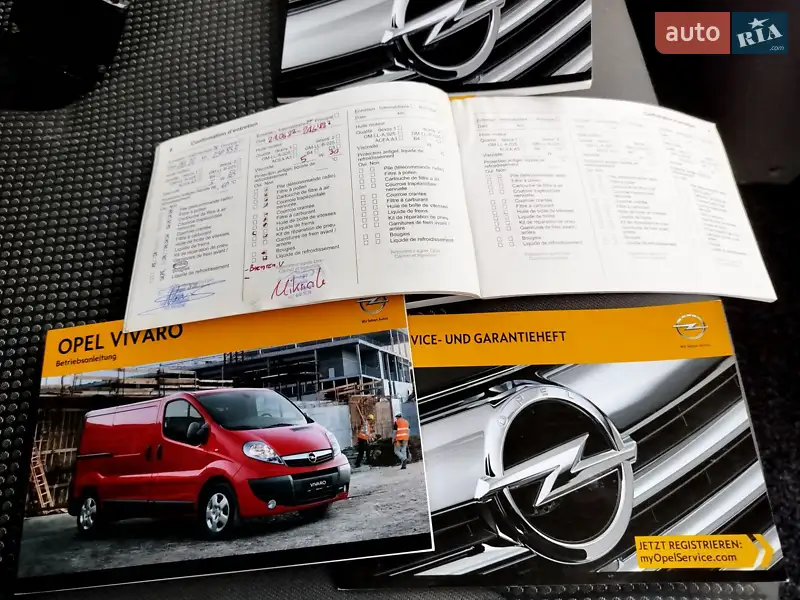 Минивэн Opel Vivaro 2013 в Виннице документ