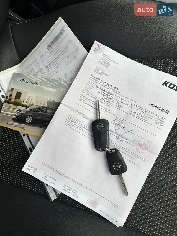 Минивэн Opel Zafira 2009 в Луцке документ 2 фото Минивэн Opel Zafira 2009 в Луцке документ
