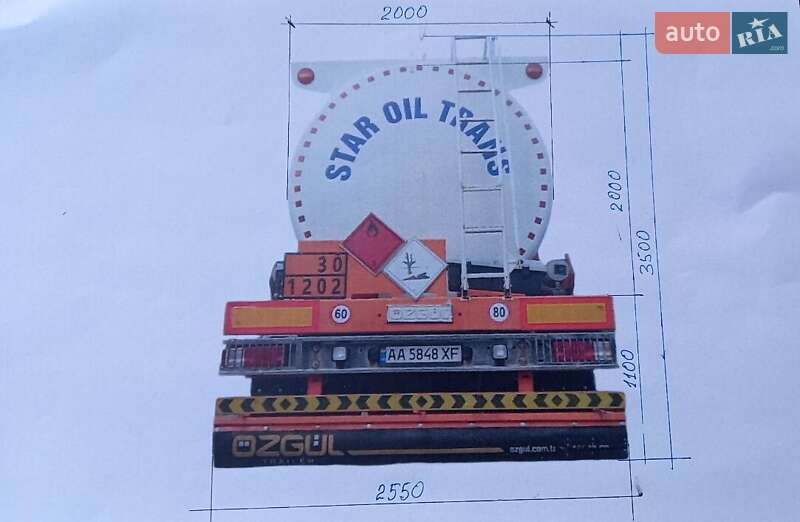 Цистерна полуприцеп Ozgul M 2018 в Киеве