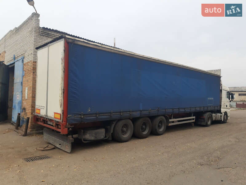 Тентованный борт (штора) - полуприцеп Pacton T3001 2003 в 